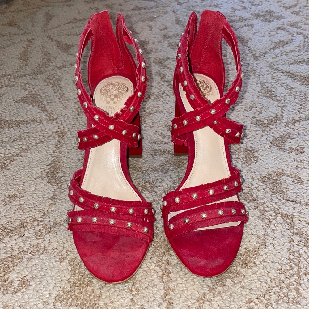 Vince Camuto Red Stud Heels